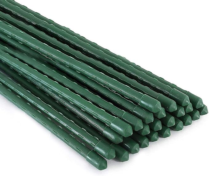 Xiny Tool Garden Stakes, 25 Pack Steel Plant Garden Tomato Stakes by XinyTool
