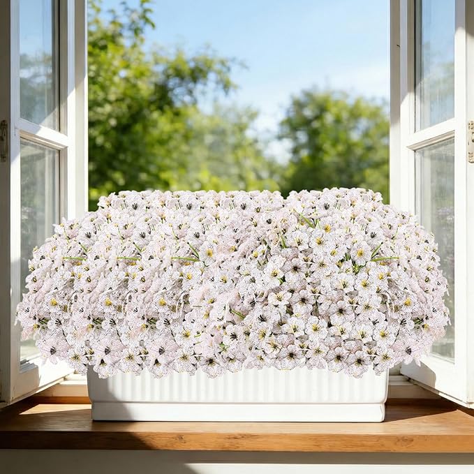 22 Pack Artificial Flowers Outdoor Fake Plants, Faux Flowers UV Resistant - Image 6