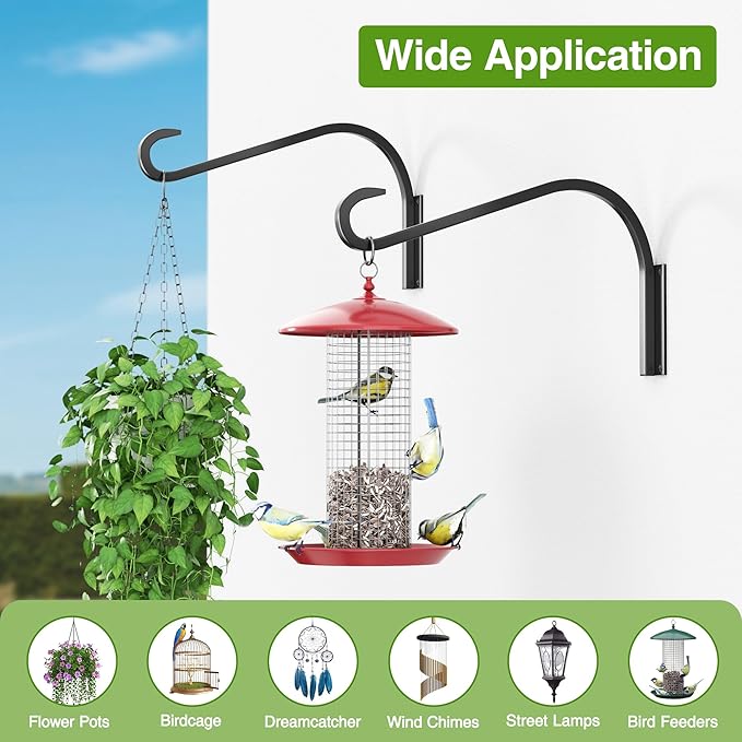 12 Inch 2 Pack Plant Hangers for Indoor/Outdoor Wall Mount - Image 7
