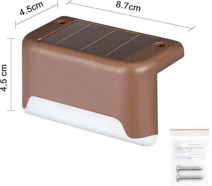 SOLPEX Solar Deck Lights Outdoor 16 Pack, Solar Step Lights Waterproof Led - Image 9