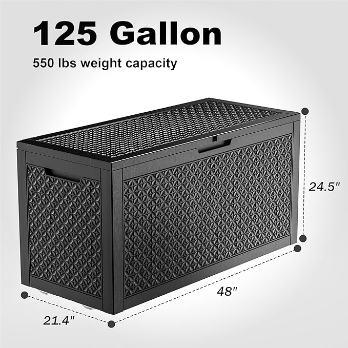 ROJIK Outdoor Storage Housing Deck Box - Image 2
