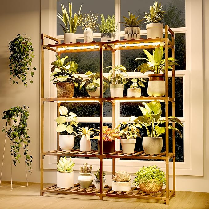 Bamworld Plant Stand with Grow Lights - Image 6