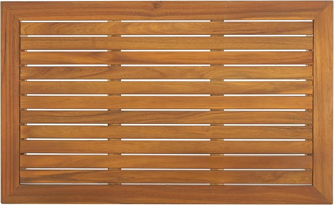 SAFAVIEH Outdoor Patio Furniture Collection Lynn Natural Brown Slatted Top - Image 5