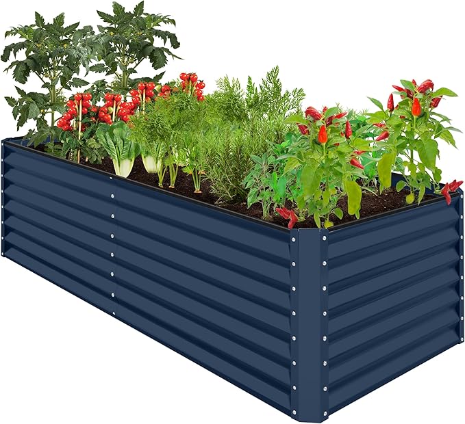 Best Choice Products 8x4x2ft Outdoor Metal Raised Garden Bed, Deep Root Planter by BestChoiceProducts