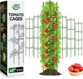 Halatool 63 Inch Tomato Cages for Garden, 6 Pack Adjustable Tall Tomato Cage by HALATOOL