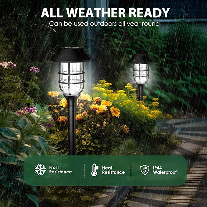 SOLPEX Solar Lights for Outside, Solar Outdoor Pathway Garden Lights Waterproof - Image 8