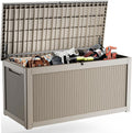 320 Gallon Outdoor Deck Box, Lockable Waterproof Outdoor Storage Boxes by MAIUSCOLI