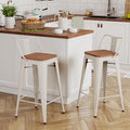 Yongchuang 26 inch Bar Stools Set of 2 Kitchen Counter Height Chairs by YongchuangInternational