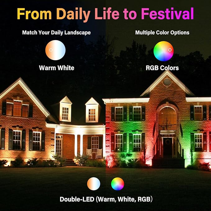 Halloween Christmas Spotlight Outdoor Color Changing Landscape Spotlights - Image 6