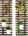 Weysat 4 Pcs Wall Planter Wooden Orchid Hanging Planter by Weysat