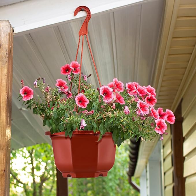 Roshtia 50 Pcs 5.9 inch Plastic Hanging Plant Pots - Image 7