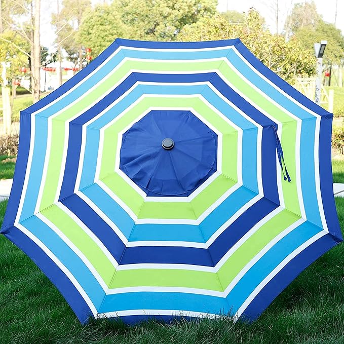 Blissun 9' Outdoor Patio Umbrella, Outdoor Table Umbrella, Yard Umbrella - Image 4
