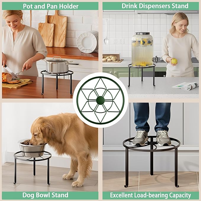 5 Pack Potted Plant Holder for Garden Home 5-Pack Metal Plant Stand Indoor - Image 6