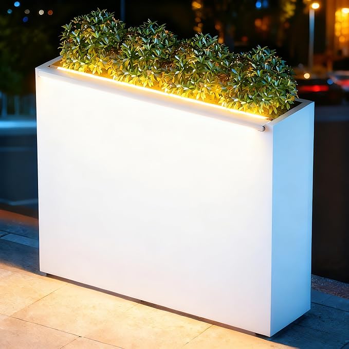 GSK White Metal Planter Box - Image 3