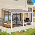 AECOJOY 14' x 8' White Gazebo Outdoor Pergola by AECOJOY
