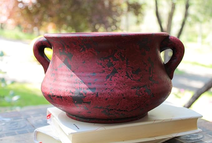 Egyptian Era Designed Earthen Ware Terra-Cotta Vessel/Planter - Image 6