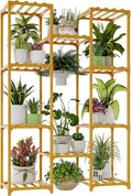 Bamworld Bamboo Plant Stand Indoor Hanging Plants Shelf by Bamworld
