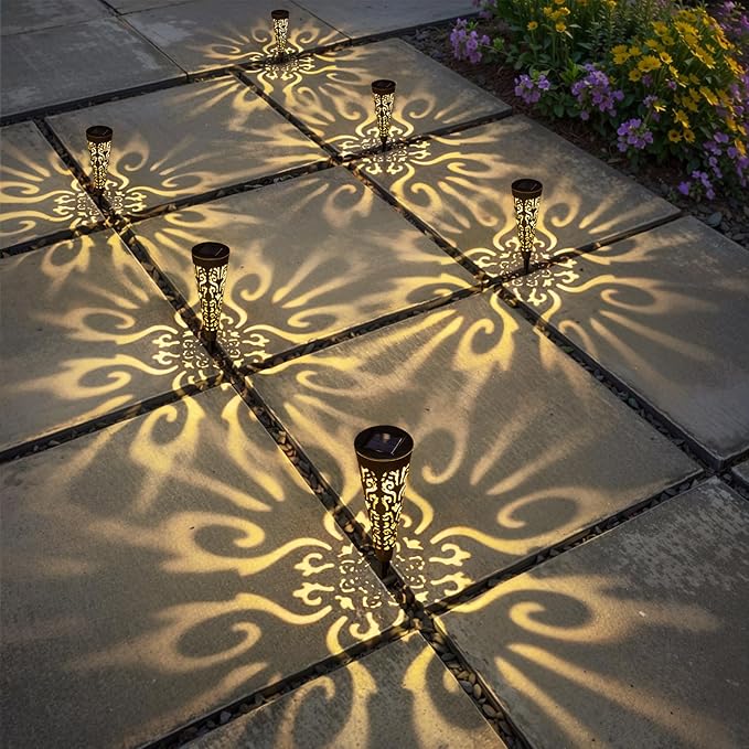 Go2garden 6Pcs Solar Lights Outdoor Garden Decor Gifts - Image 2