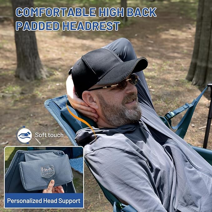 TIMBER RIDGE Hammock Camping Chair, Oversized Swinging Hammock Chair - Image 5