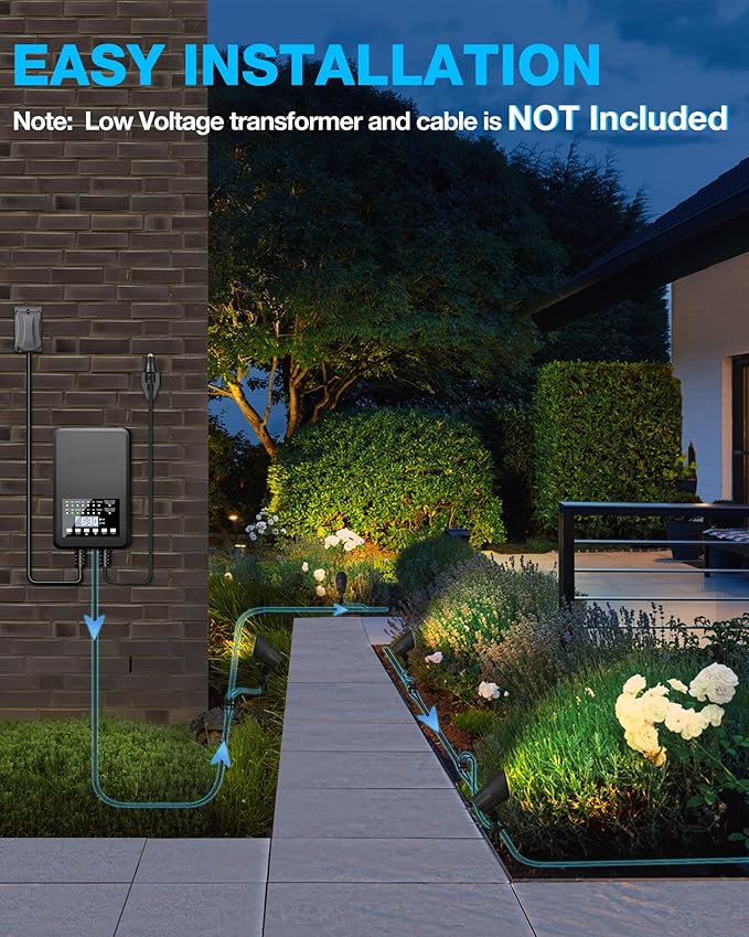 SUNVIE 6W Low Voltage Landscape Lighting LED Landscaping Lights Warm White Low - Image 4