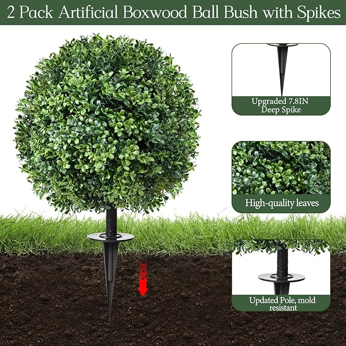 Artificial Topiary Bushes for Outdoors - Image 2