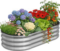 Galvanized Metal Raised Garden Bed Kit by Anmiro