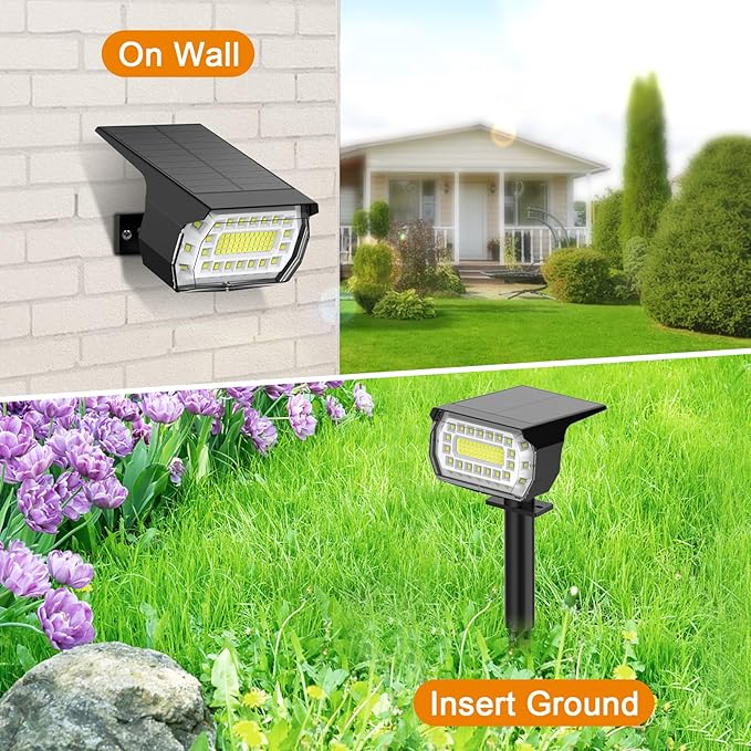 LANSOW Solar Spot Lights Outdoor, 2-in-1 Solar Landscape Spotlights, 3 Modes - Image 4