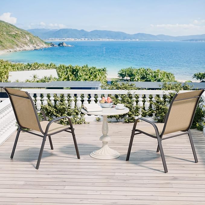 Betterhood Patio Chairs Set of 2, Stackable Outdoor Dining Chairs Set - Image 5