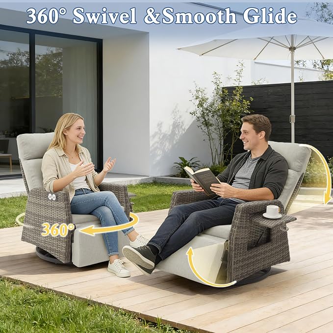 Adjustable Outdoor Recliner Chair - Image 3