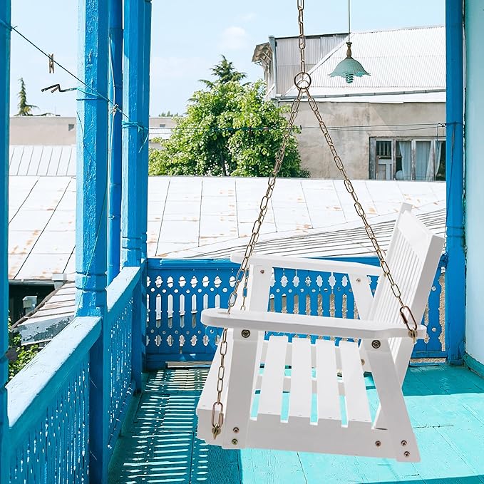 Anraja Wooden Porch Swing 2-Seater, Bench Swing - Image 6