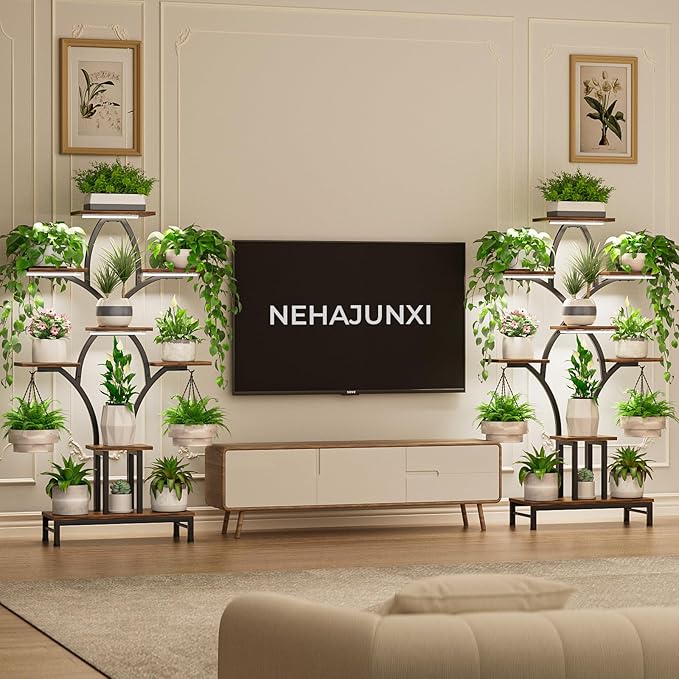 Plant Stand Indoor with 4 Grow Lights - Image 3