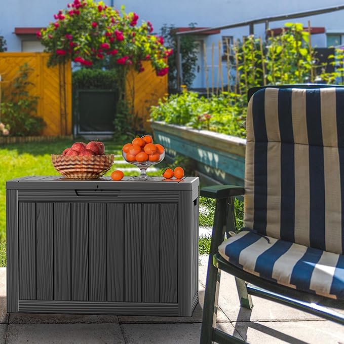 EasyUp 45 Gallon Outdoor Storage Box Waterproof, UV Resistant Deck Box Outdoor - Image 7