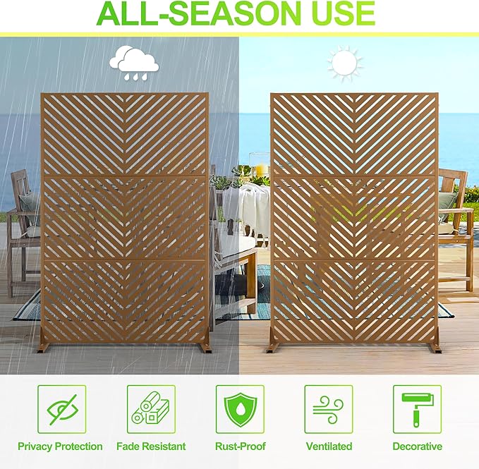 Outdoor Privacy Screen, Freestanding Privacy Fence Panels - Image 6