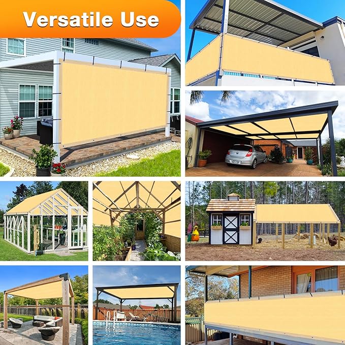 Artpuch Outdoor Pergola Shade Cover 15x18 FT Sun Shade Cloth - Image 7