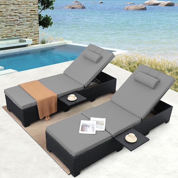 WAROOM Outdoor Chaise Lounge Chairs - Image 3