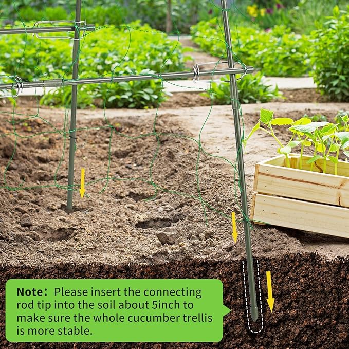 Lalahoni Cucumber Trellis, 65x48 inch Garden Trellis - Image 5