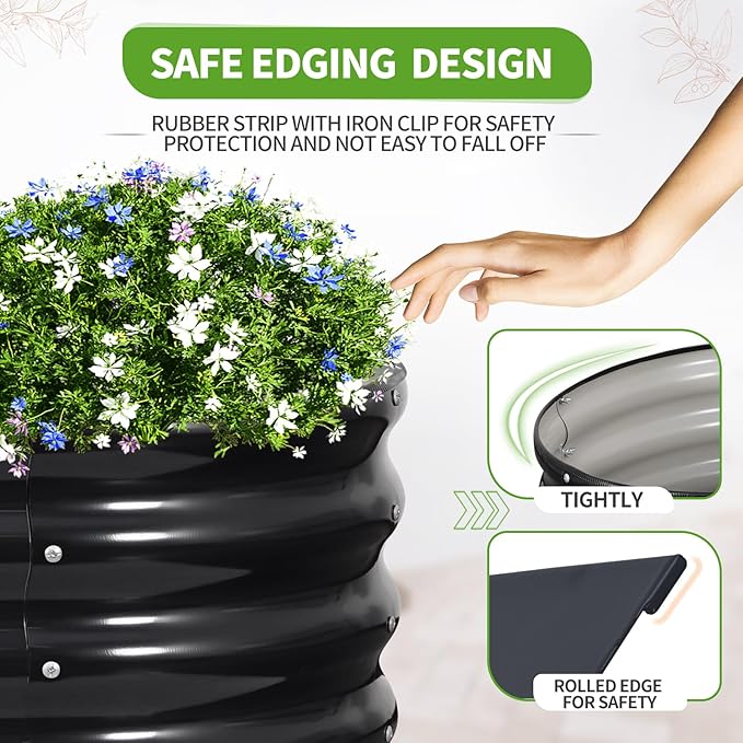 Galvanized Raised Garden Bed Outdoor- Raised Beds - Image 2