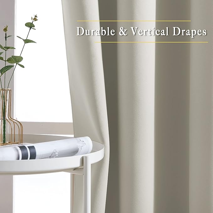 NICETOWN Bedroom Blackout Curtain & Drape 95 inch Length - Image 6