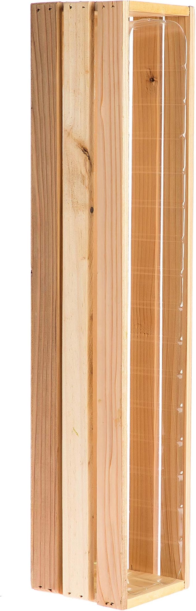 20" Rectangular Rustic Wood Planter - Image 3