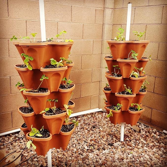 5 Tier Stackable Strawberry, and Vegetable Planter - Image 8