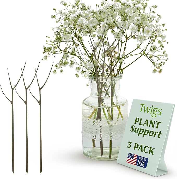 Plant Support Stakes for Indoor & Outdoor Use, Durable Trellis Alternative for by TwigsGardenAccessories