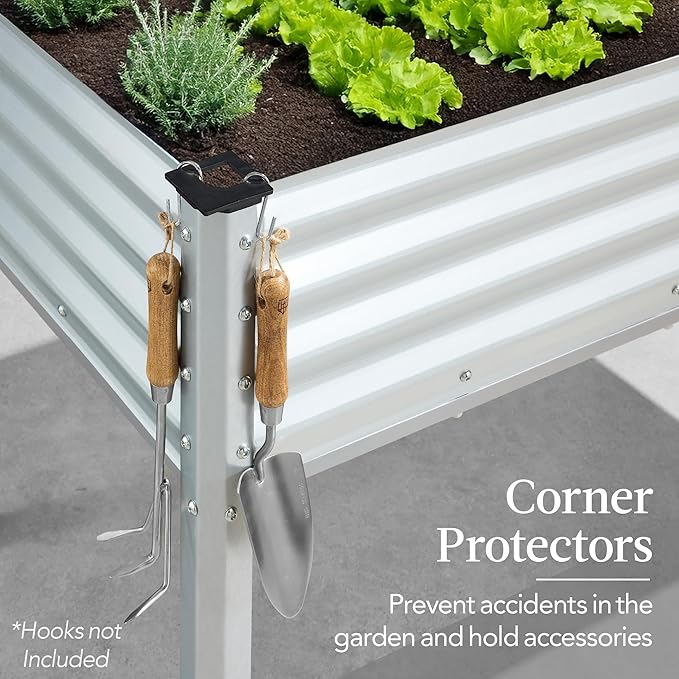 Best Choice Products 48x24x30in Galvanized Raised Garden Bed, Metal Elevated - Image 7