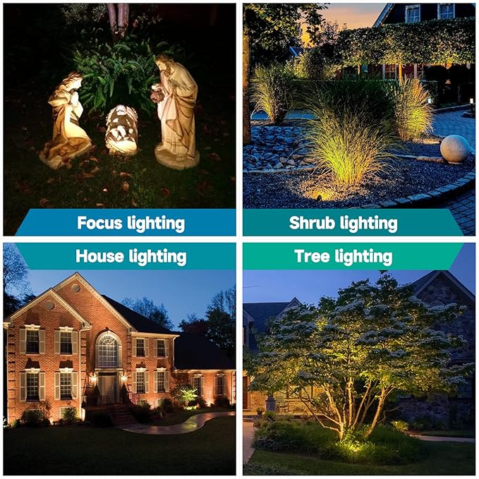 Gardencoin Solid Brass Outdoor Landscape Spotlights, 12V Heavy Duty Low Voltage - Image 7