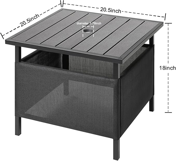 LZRS Adirondack Square Outdoor Side Table - Image 3
