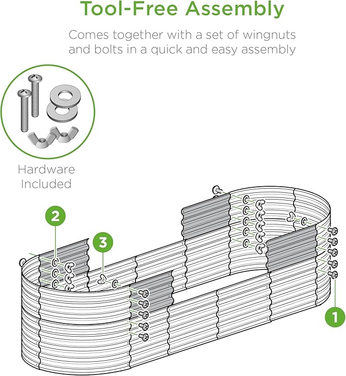 Best Choice Products 8x2x2ft Metal Raised Garden Bed, Oval Outdoor Deep Root - Image 6