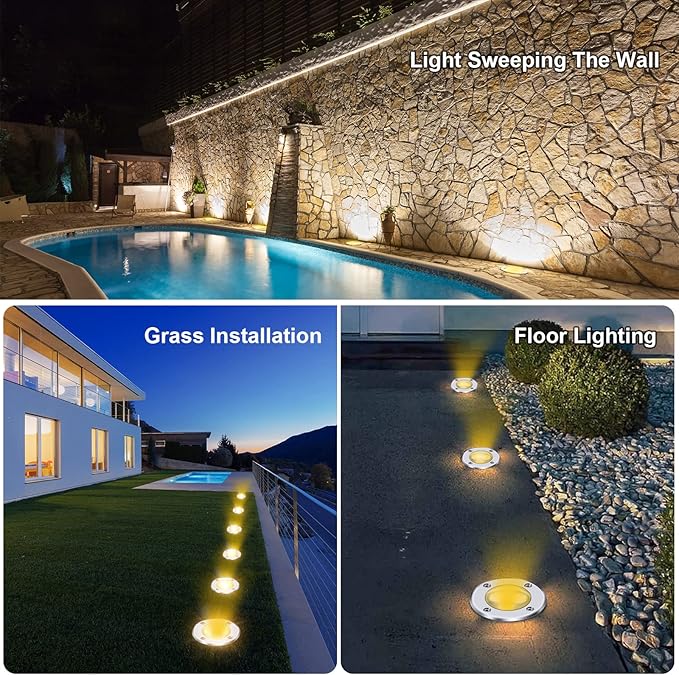 4 Pack 3w 12v Low Voltage In-ground Lights LED Landscape Light Waterproof IP67 - Image 7