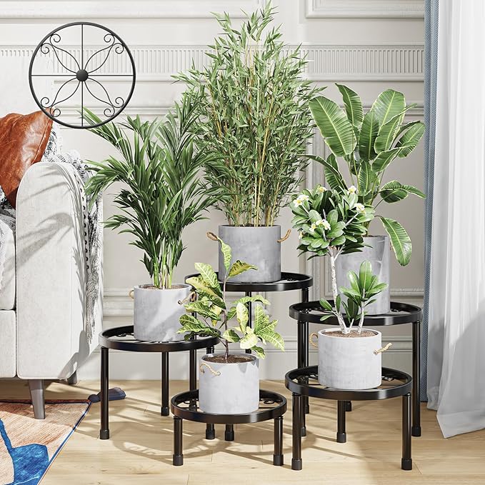 Simple Trending Metal Plant Stand Indoor Outdoor, Heavy Duty Flower Pots Stand by SimpleTrending