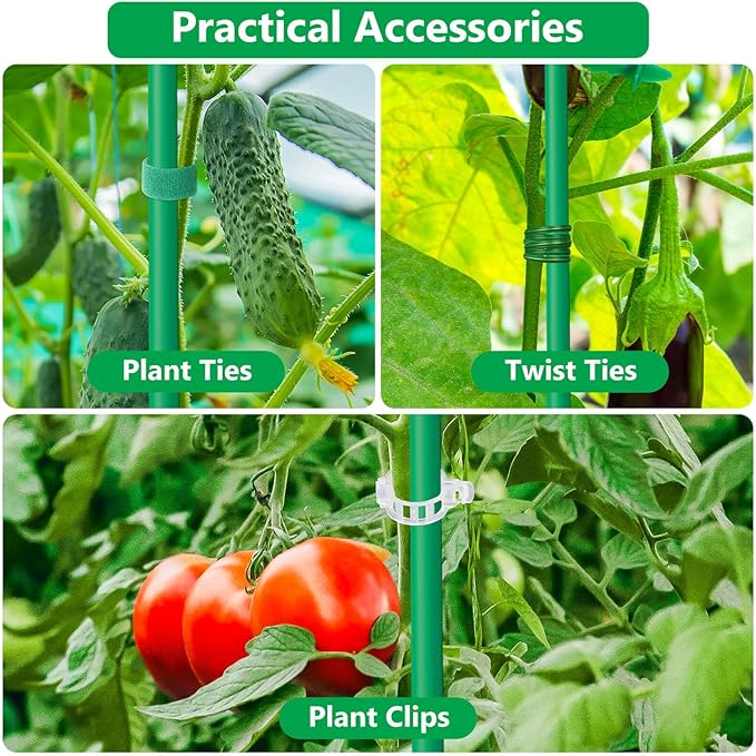 Lezmarket 36 Pack Garden Stakes, Plant Support Stakes, DIY 4ft 5ft 6ft 7ft - Image 7