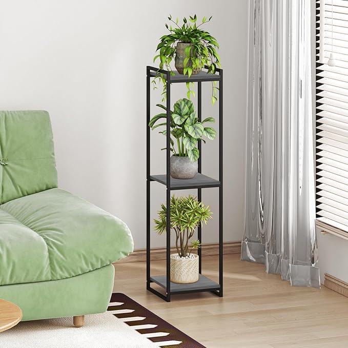 3-Tier Plant Stand Indoor, Oak Grey - Image 5