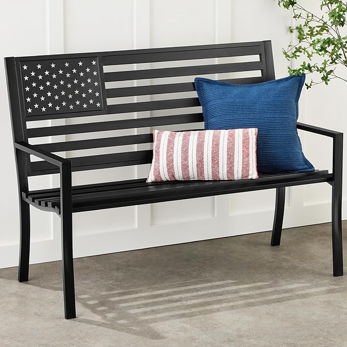 Best Choice Products Outdoor Bench 2-Person Steel Indoor/Outdoor Bench by BestChoiceProducts